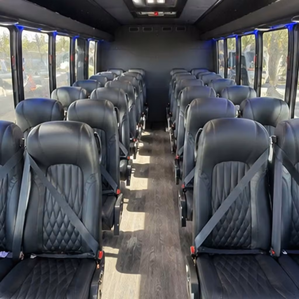 28 passenger minibus interior