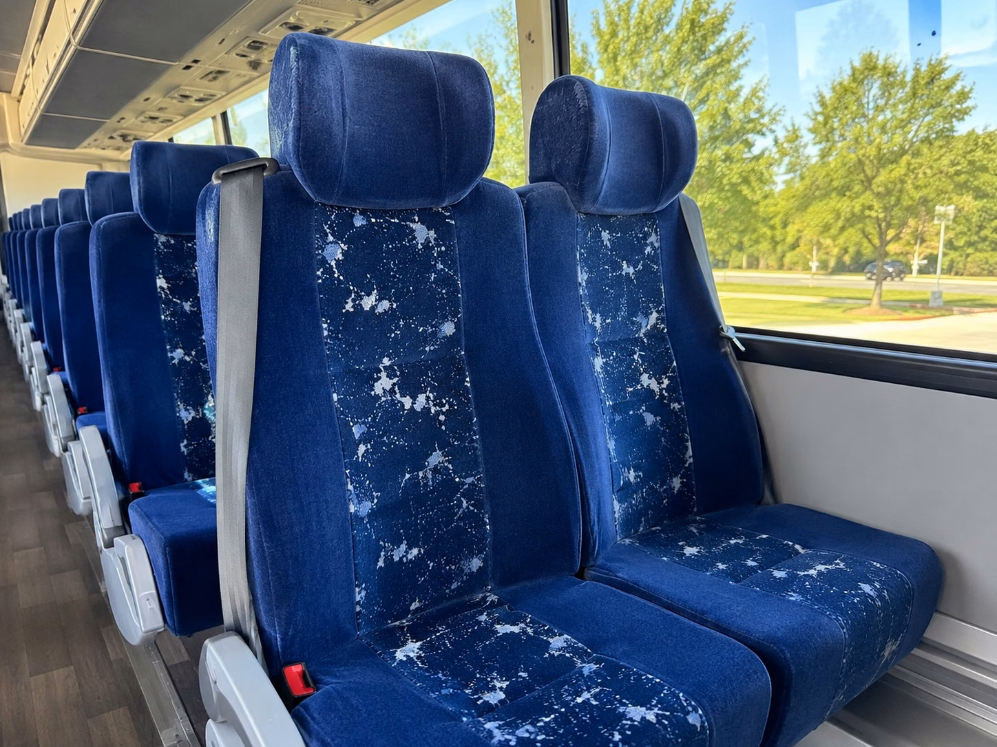 green bay charter bus interior