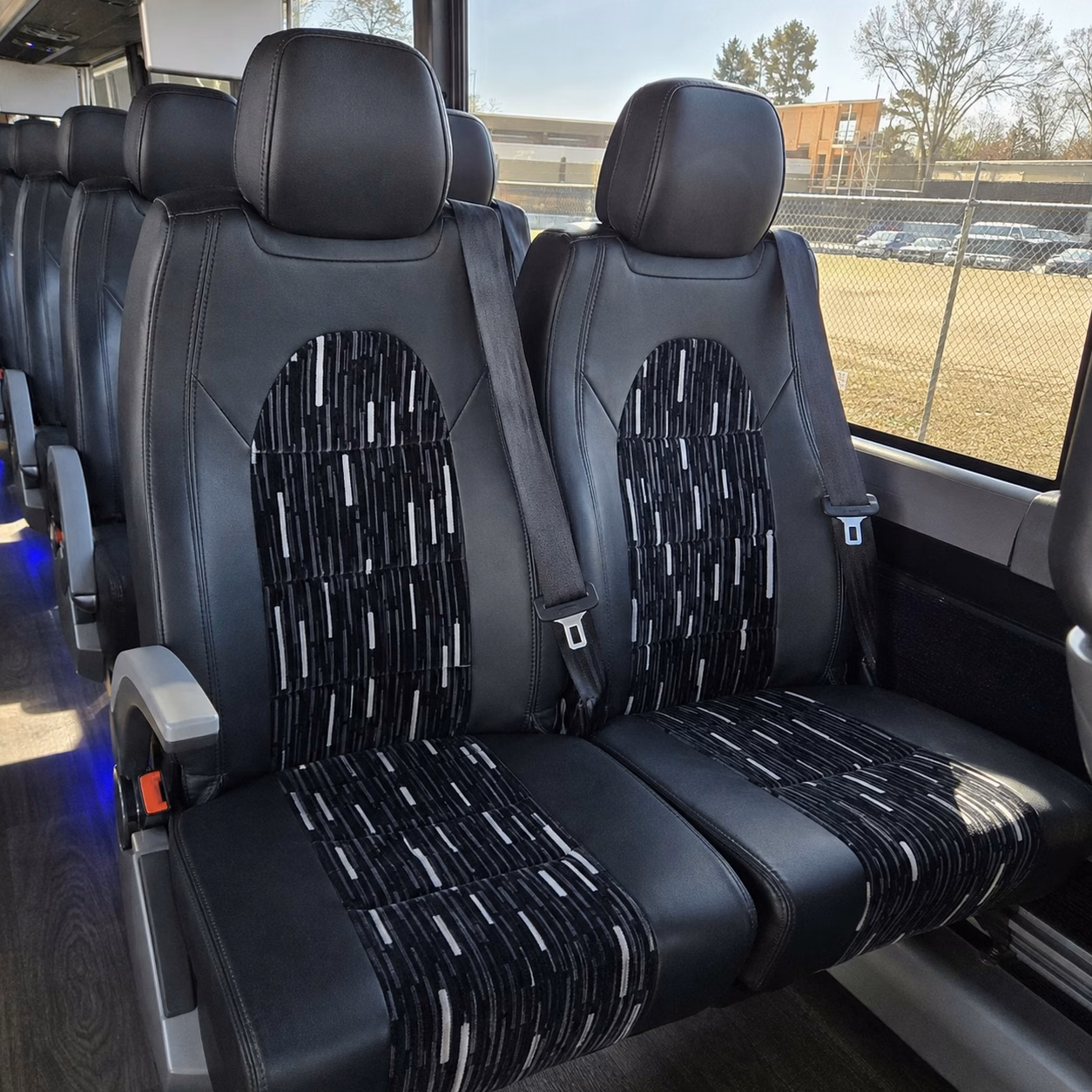 green bay charter bus rental interior